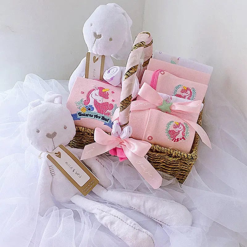 Coffret Cadeau Nouveau-né Rose / 0-3 mois Mini Merveille