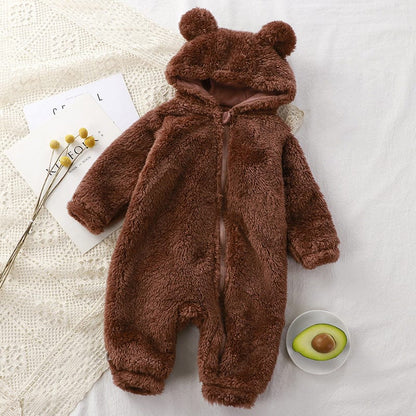 Combinaison hiver bébé Marron / 3-6 mois Mini merveille