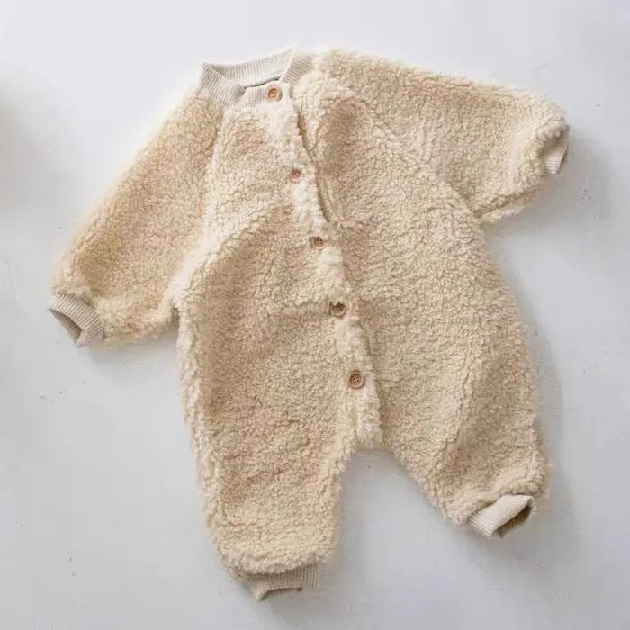 Combinaison Hiver pour Bebe Abricot / 0-3 mois Mini merveille