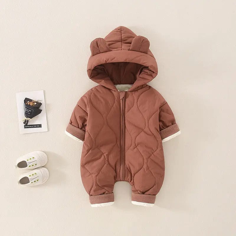 Combinaison hiver pour bébé Marron / 0-3 mois Mini merveille