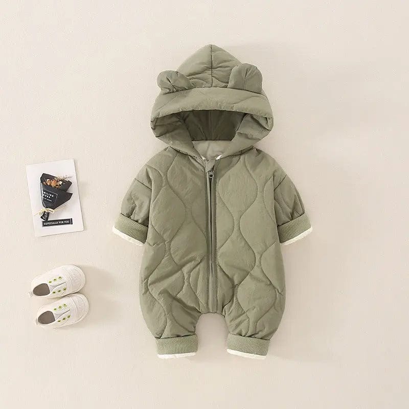 Combinaison hiver pour bébé Vert / 0-3 mois Mini merveille