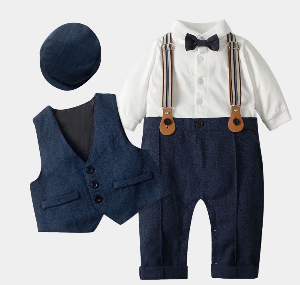 Costume Bebe Garçon - Mini merveillebleumarine-3