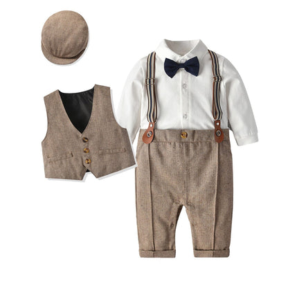 Costume Bebe Garçon Marron / 3-6 mois Mini merveille