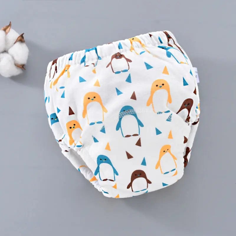 Couche culotte lavable Pingouin / 3-6 Kg Mini Merveille