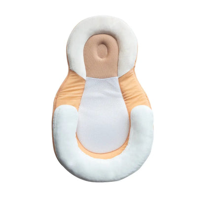 Coussin Anti-Tête Plate pour Bébé Beige Mini merveille