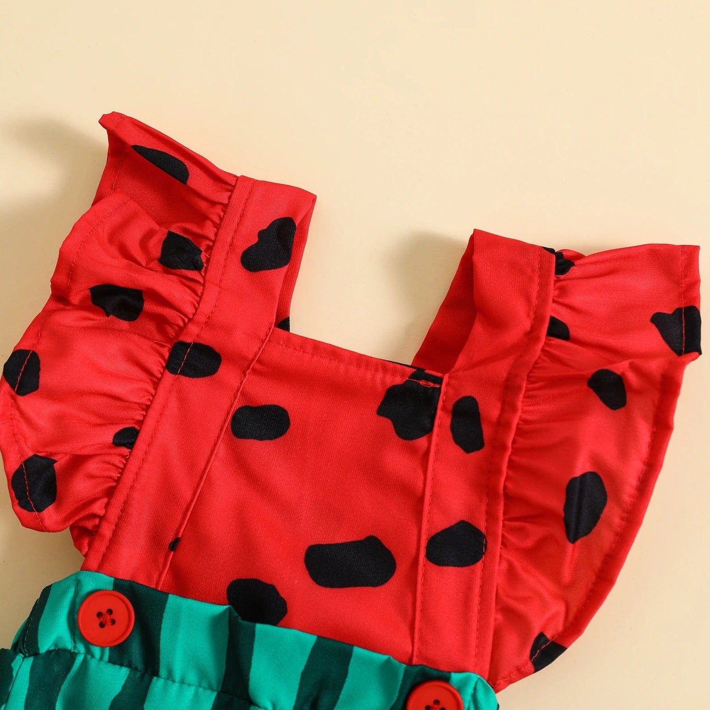 Cute Super Cute Hair Band Watermelon Baby Jumpsuit Mini merveille