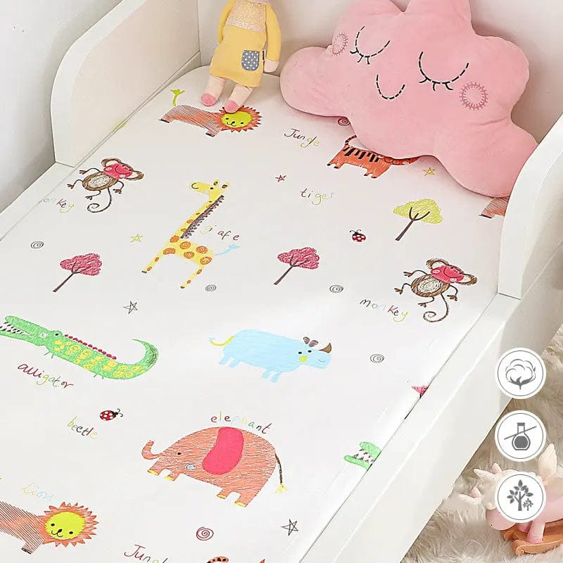 Drap housse lit bébé 60x120 Elephant / 60*120 cm Mini merveille