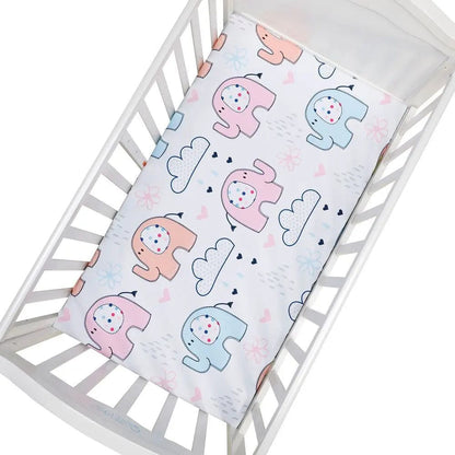 Drap housse pour berceau en polyester Elephant Mini merveille