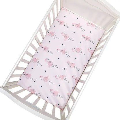 Drap housse pour berceau en polyester Flamand rose Mini merveille