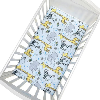 Drap housse pour berceau en polyester Girafe Mini merveille