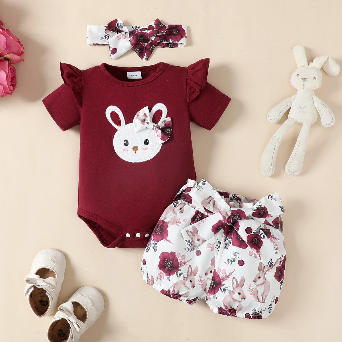 Ensemble 3 pièces pour bébé 0-3 mois Mini merveille