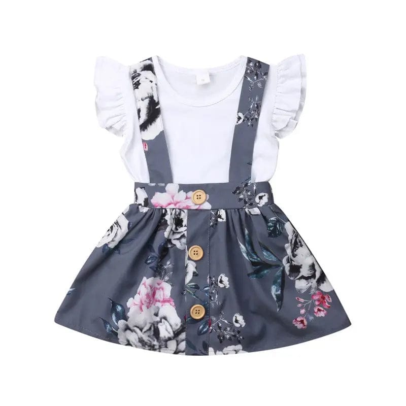 Ensemble body et robe florale pour bébé Mini Merveille