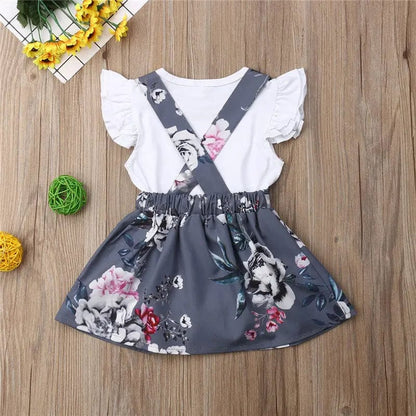 Ensemble body et robe florale pour bébé Mini Merveille