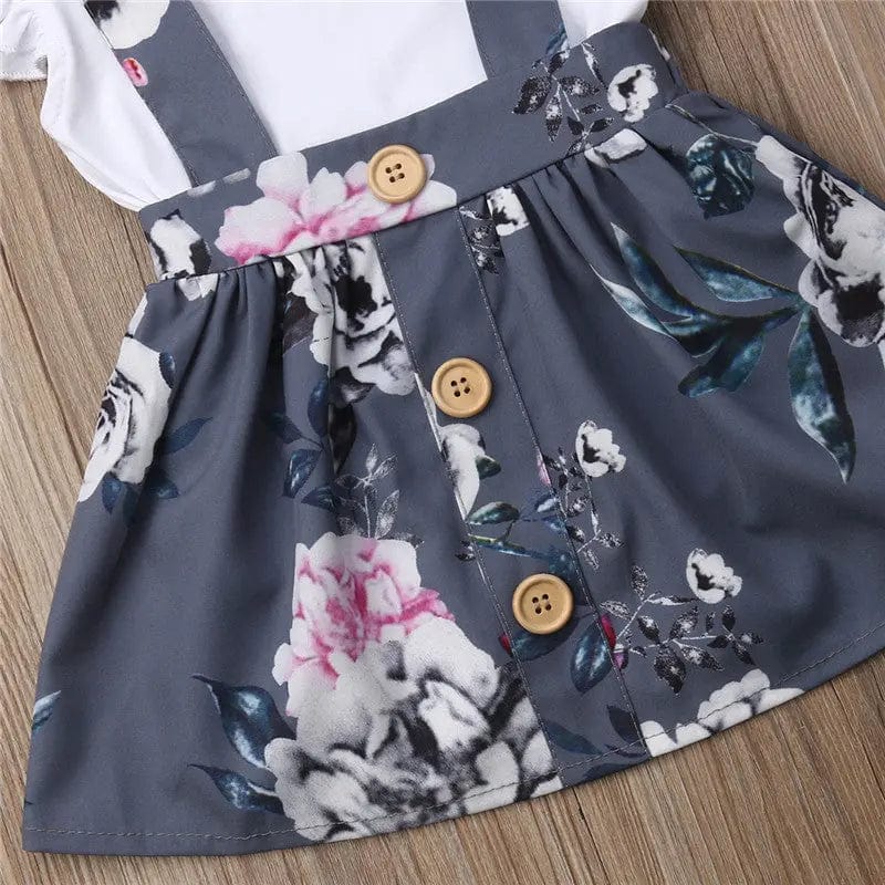 Ensemble body et robe florale pour bébé Mini Merveille