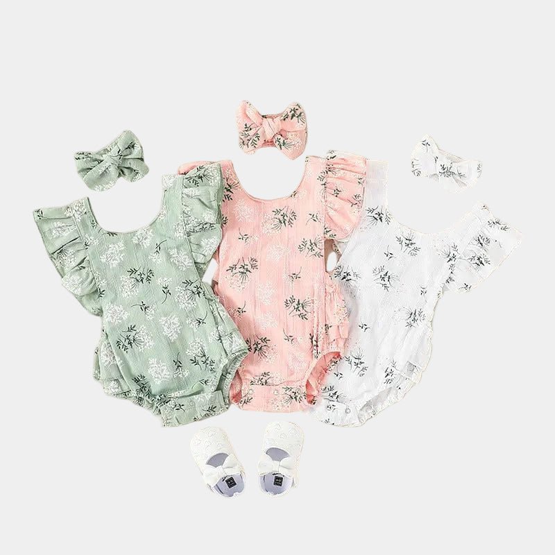 Ensemble body sans manches et bandeau pour bébé - Mini merveilleCJYE172795301AZ