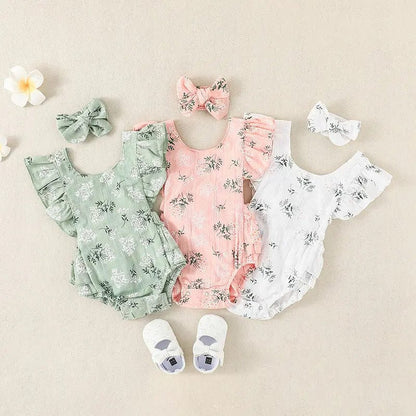 Ensemble body sans manches et bandeau pour bébé Mini Merveille