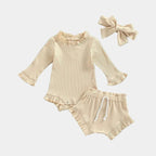 Ensemble body short et bandeau en nylon pour bébé - Mini merveilleCJYE172884308HS