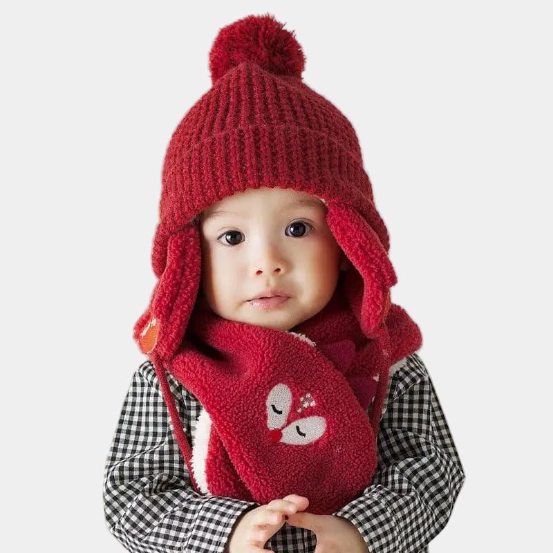 Ensemble bonnet et écharpe polaire pour enfants - Mini merveilleCJYE140171203CX