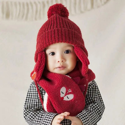 Ensemble bonnet et écharpe polaire pour enfants Mini Merveille