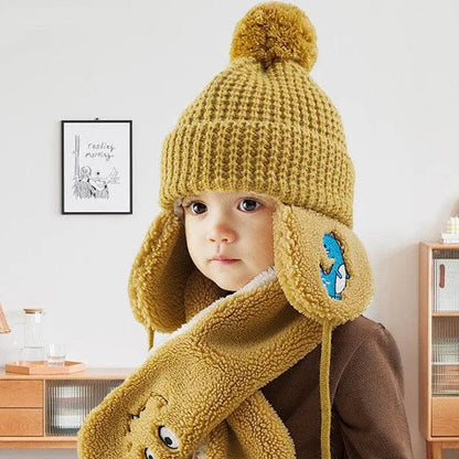 Ensemble bonnet et écharpe polaire pour enfants Mini Merveille