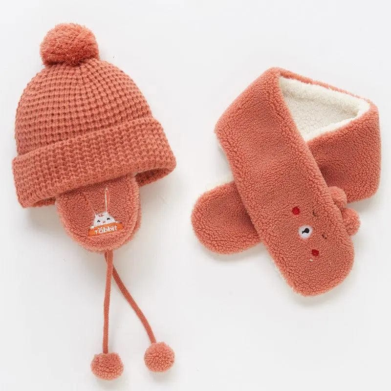 Ensemble bonnet et écharpe polaire pour enfants Mini Merveille