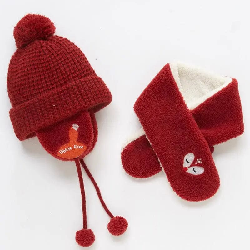 Ensemble bonnet et écharpe polaire pour enfants Mini Merveille