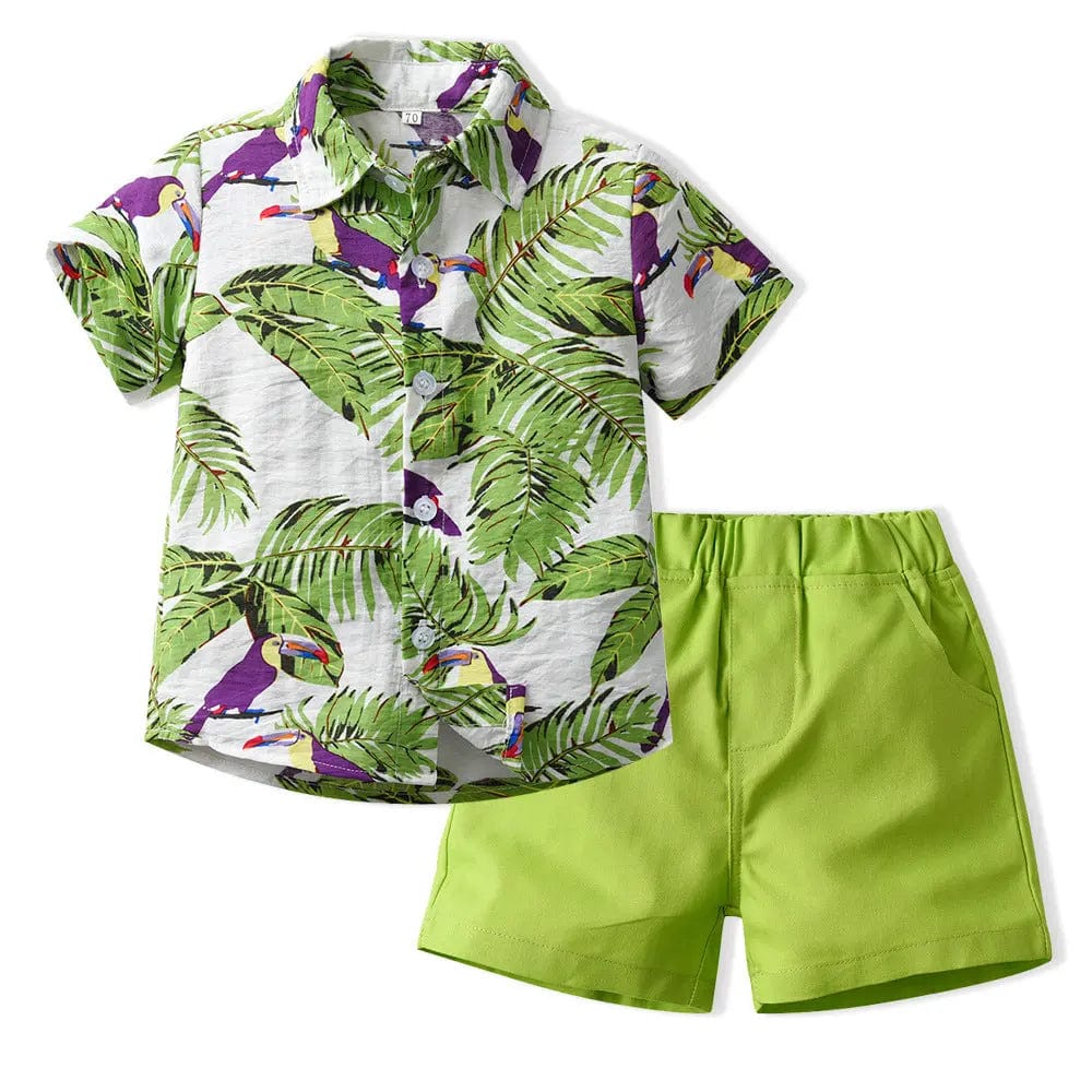 Ensemble chemise et bermuda pour bébé - Mini merveilleCJYE173363856DW