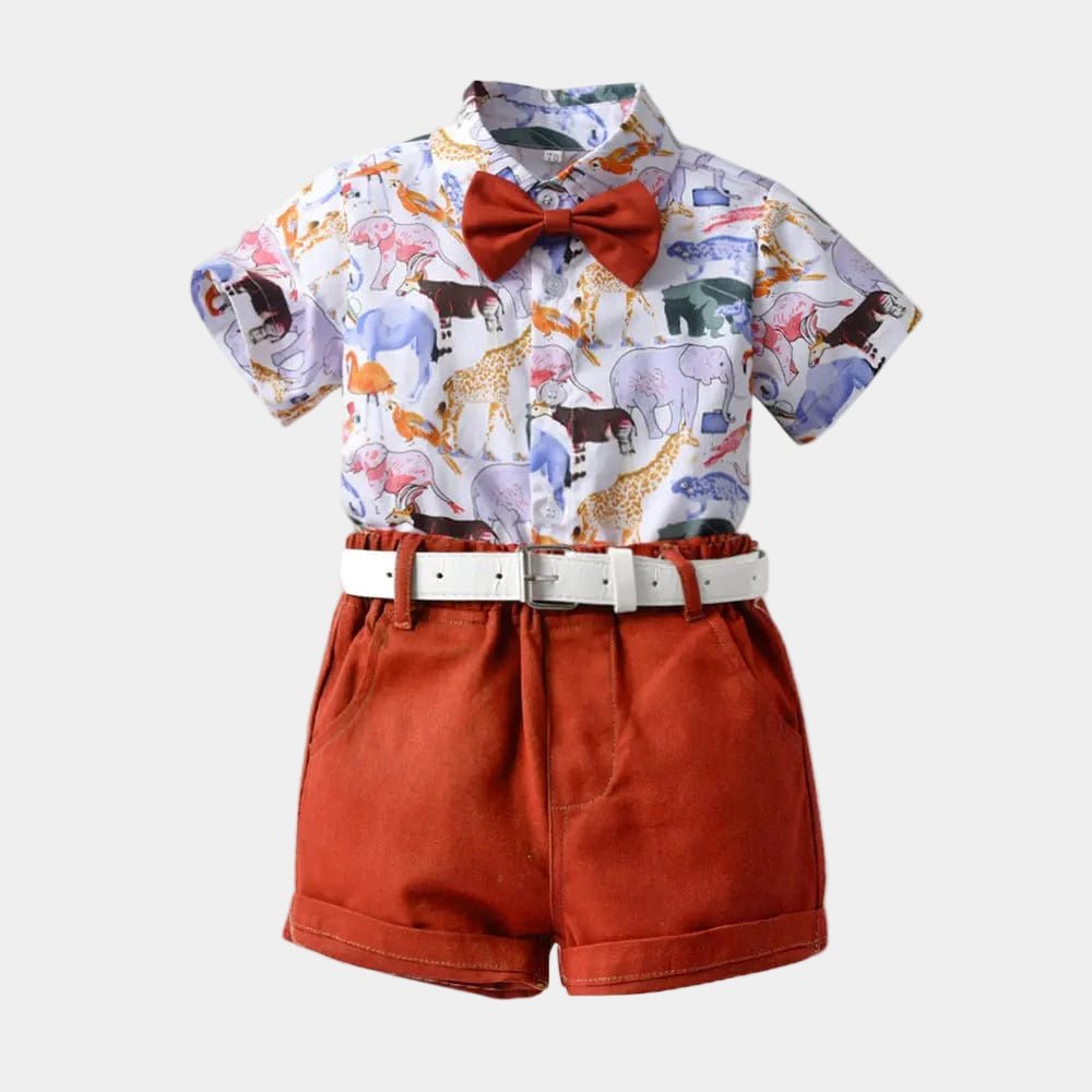 Ensemble chemise et bermuda pour bébé - Mini merveilleCJYE173363828BY
