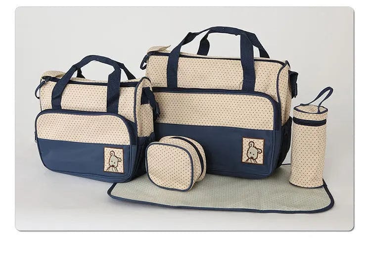 Ensemble de 4 sacs pour Parents Bleu foncé Mini Merveille