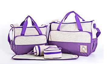 Ensemble de 4 sacs pour Parents Violet Mini Merveille