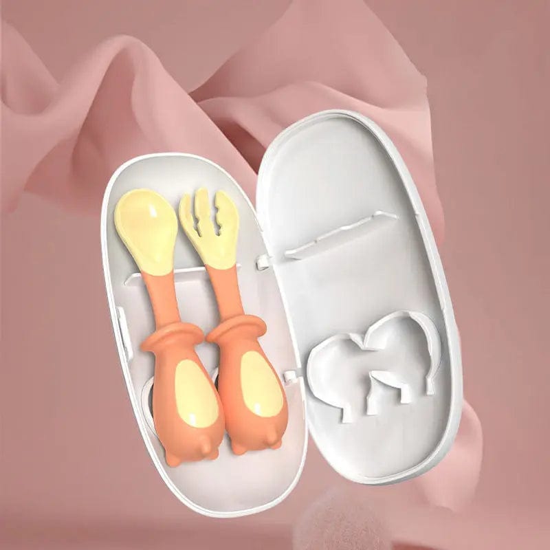 Ensemble de couverts pour bébé avec boîte de rangement - Mini merveilleCJCJ112942202BY