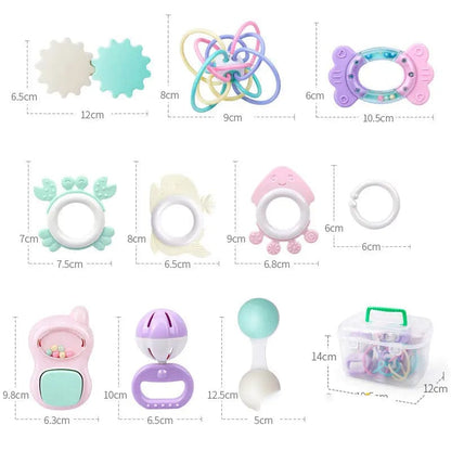 Ensemble de jouets d'éveil avec hochet pour bébé Mini Merveille