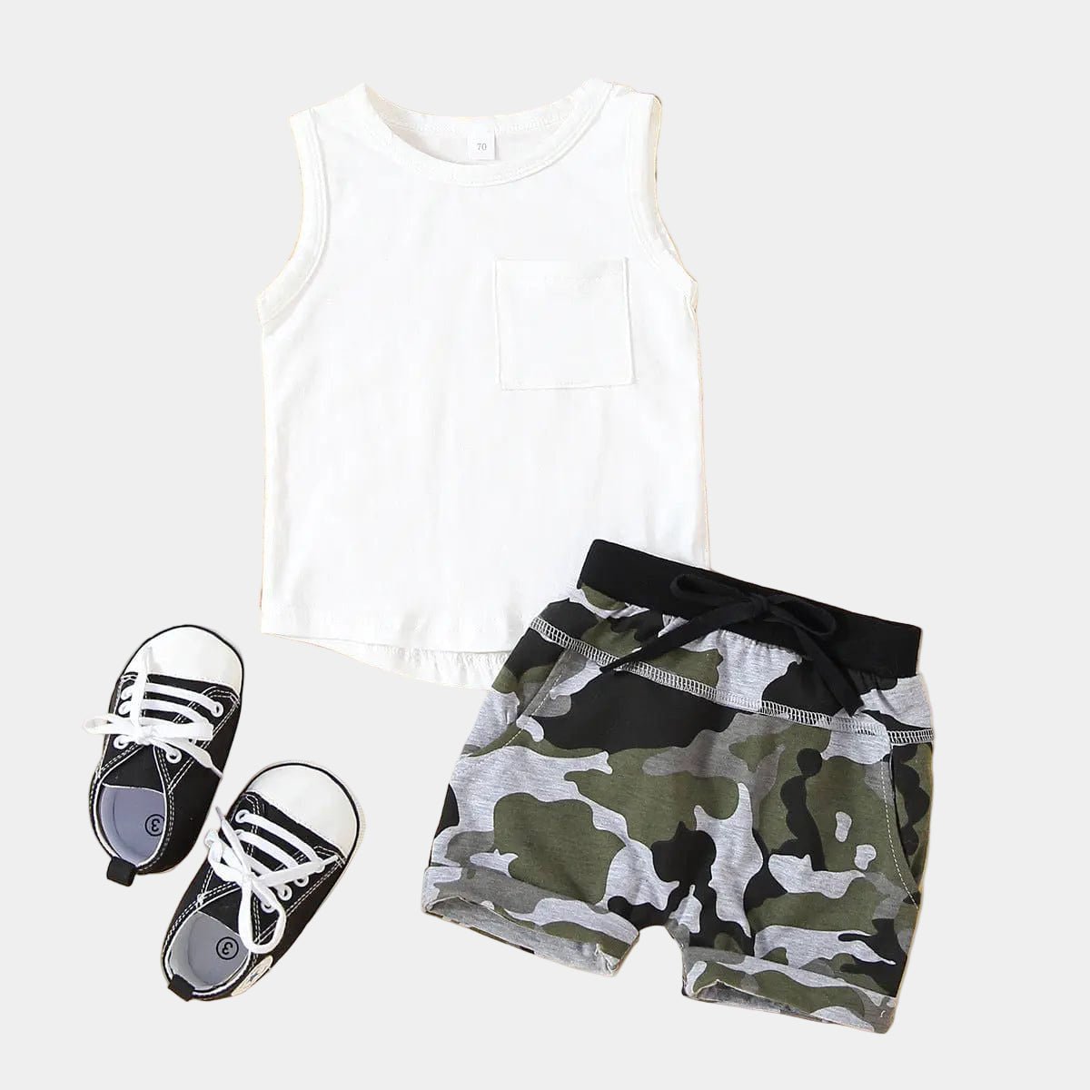 Ensemble débardeur et short pour bébé - Mini merveilleCJYE172855510JQ