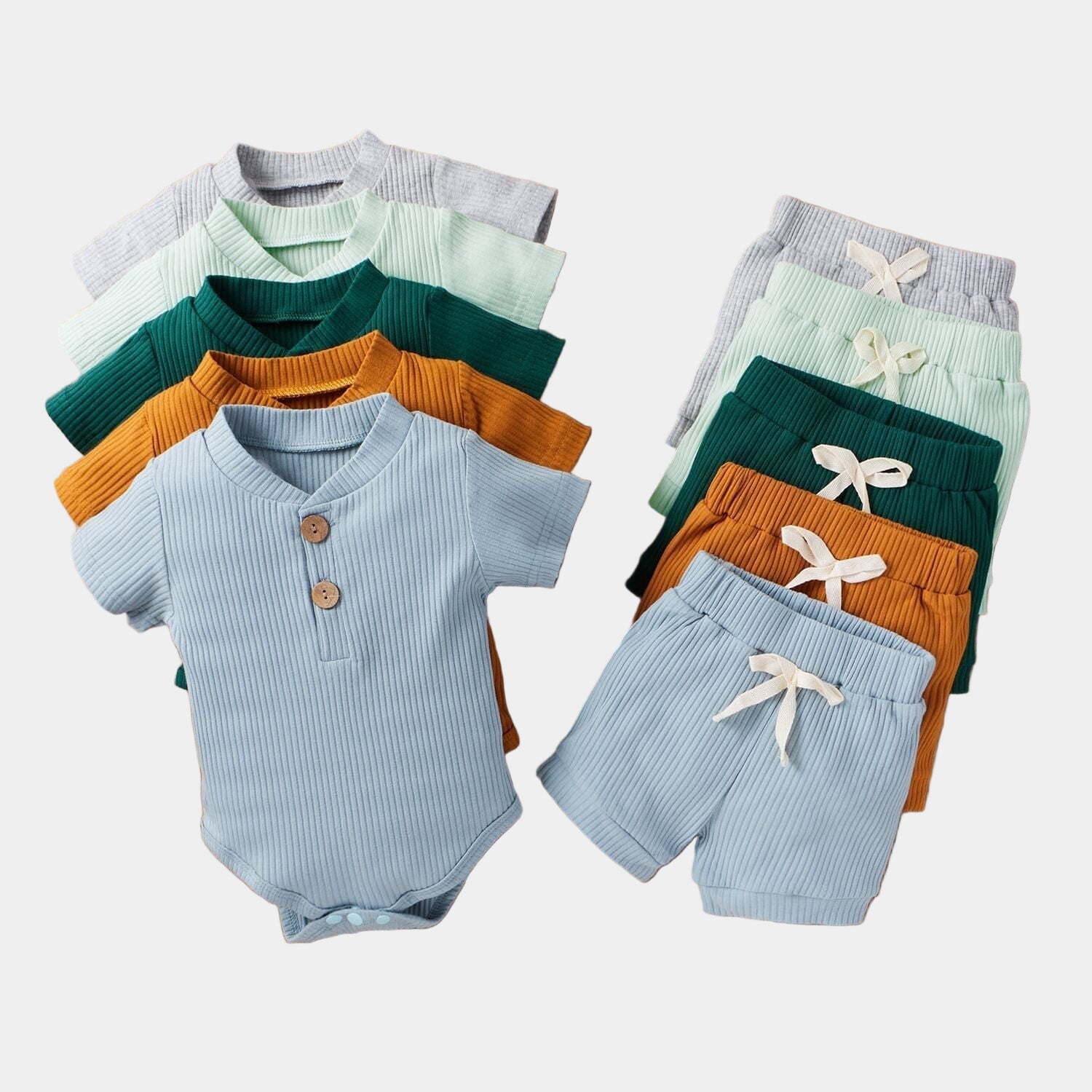 Ensemble Été Bébé Garçon – Body & Short - Mini merveilleCJYE177244617QJ