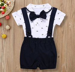 Ensemble polo et bermuda à bretelles pour bébé - Mini merveilleCJYE173149504DW