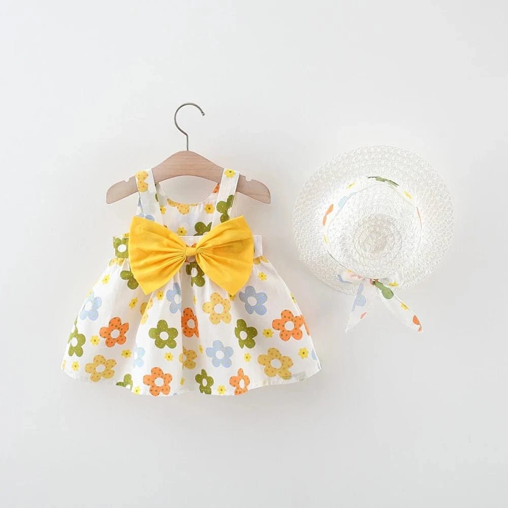 Ensemble Robe Bébé Fille avec Chapeau - Mini merveille14:350852;200000463:2006618953-6M