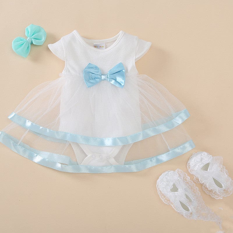 Ensemble Robe pour bébé Blanc / 0-3 mois Mini merveille