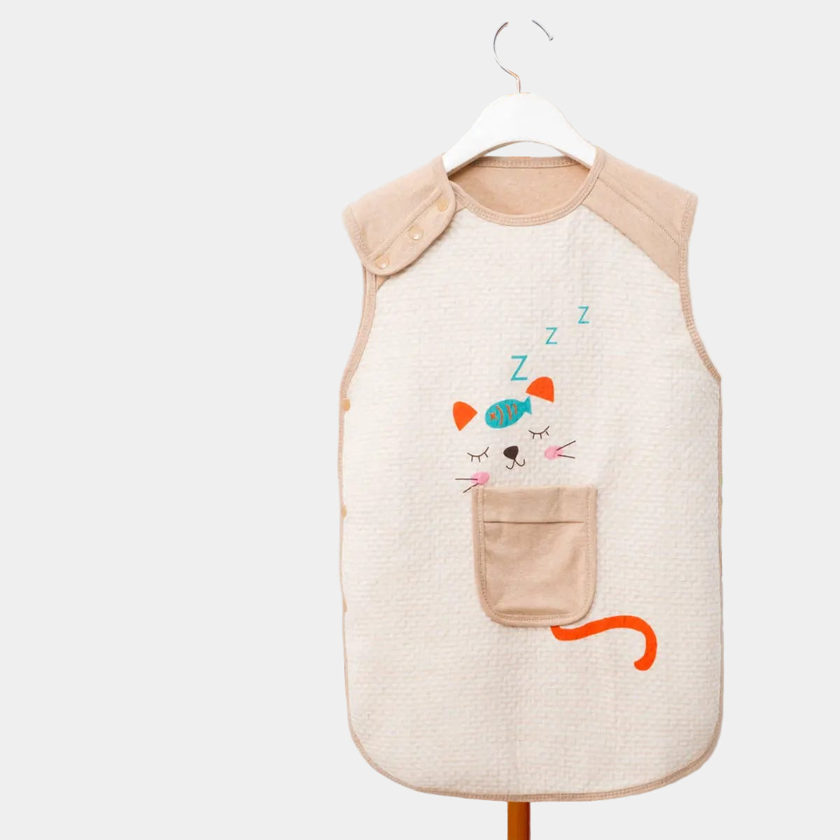 Gigoteuse sans manches en coton Chat / 0-12 mois Mini Merveille