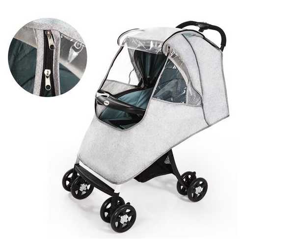 Imperméable pour poussette Gris Mini Merveille