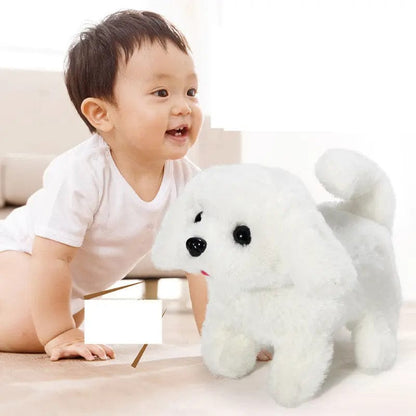 Jouet chien de compagnie pour bébé Blanc Mini merveille