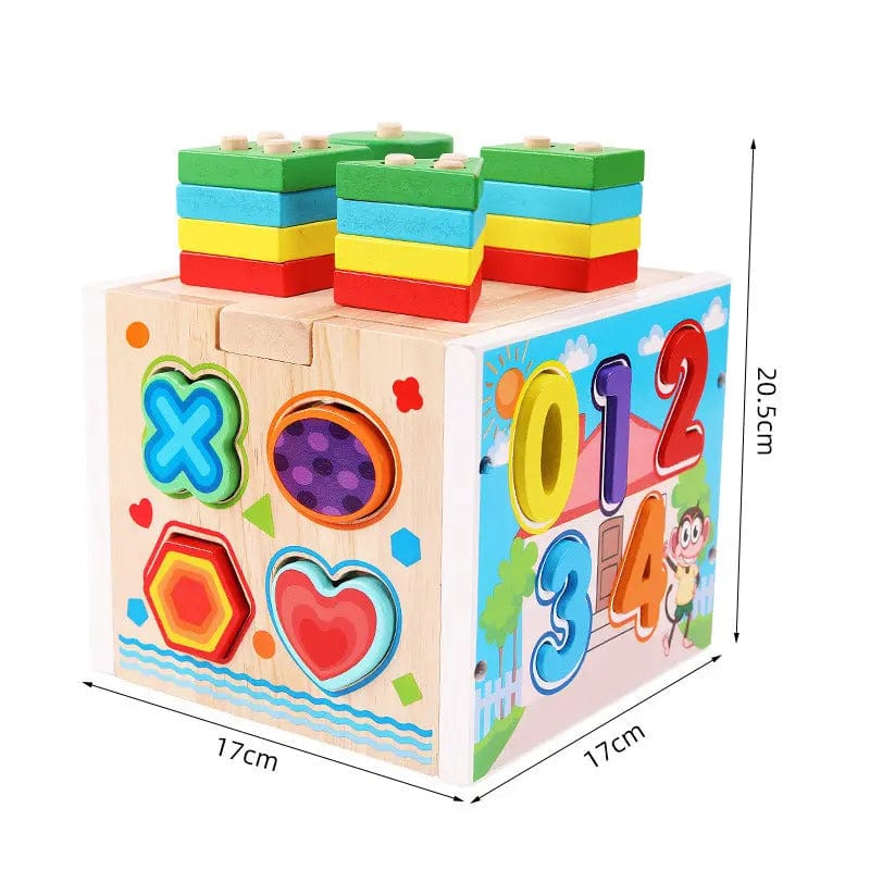 Jouet puzzle cube en bois pour bébé Mini Merveille