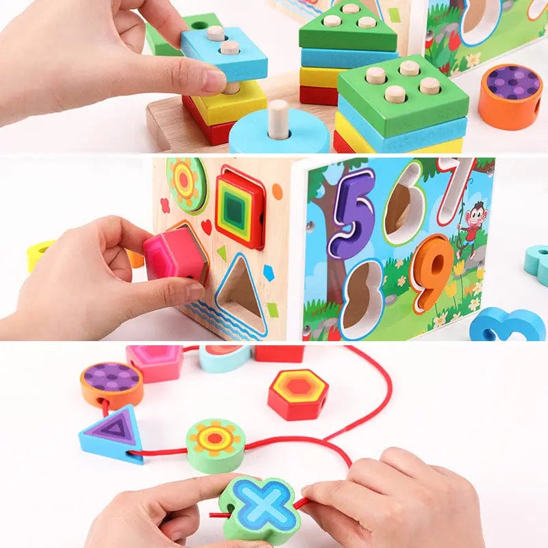 Jouet puzzle cube en bois pour bébé Mini Merveille