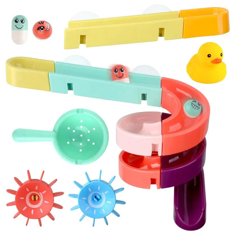 Jouets d'assemblage toboggan pour le bain 24 pièces Mini Merveille