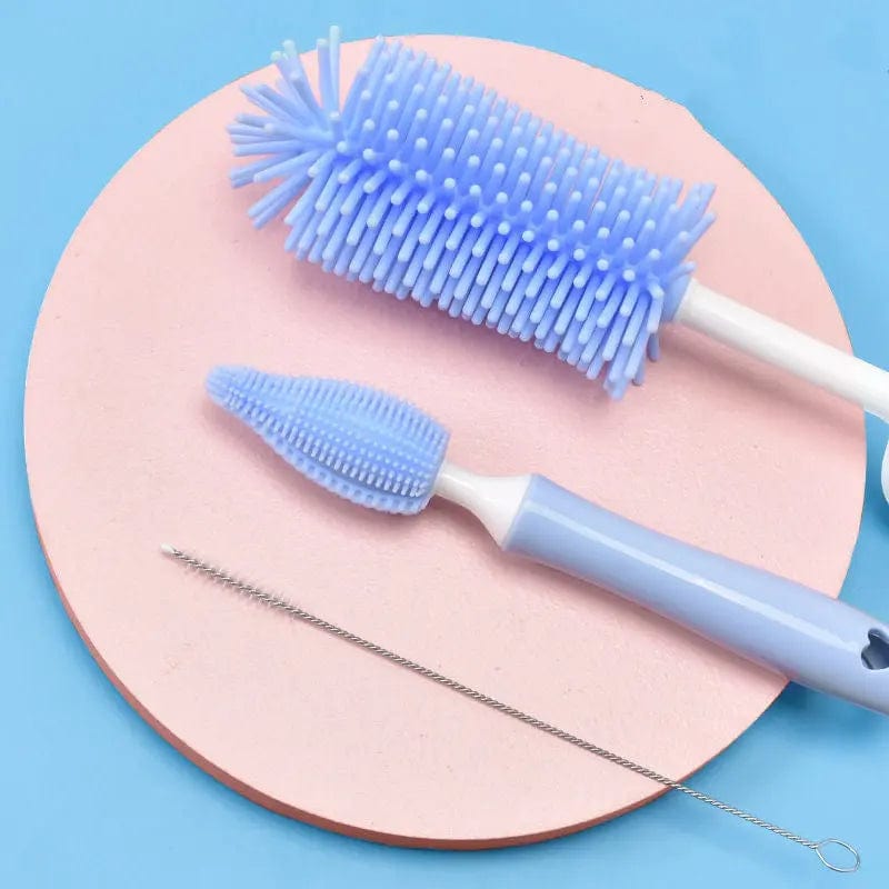 Kit brosse de nettoyage pour biberon Bleu Mini Merveille