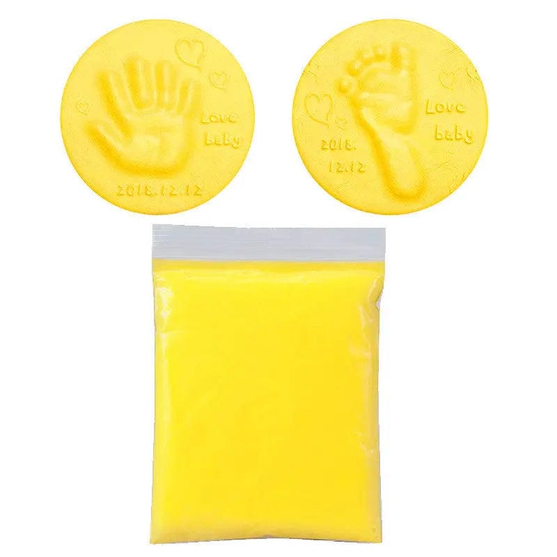 Kit empreinte pieds et mains bébé Jaune Mini merveille