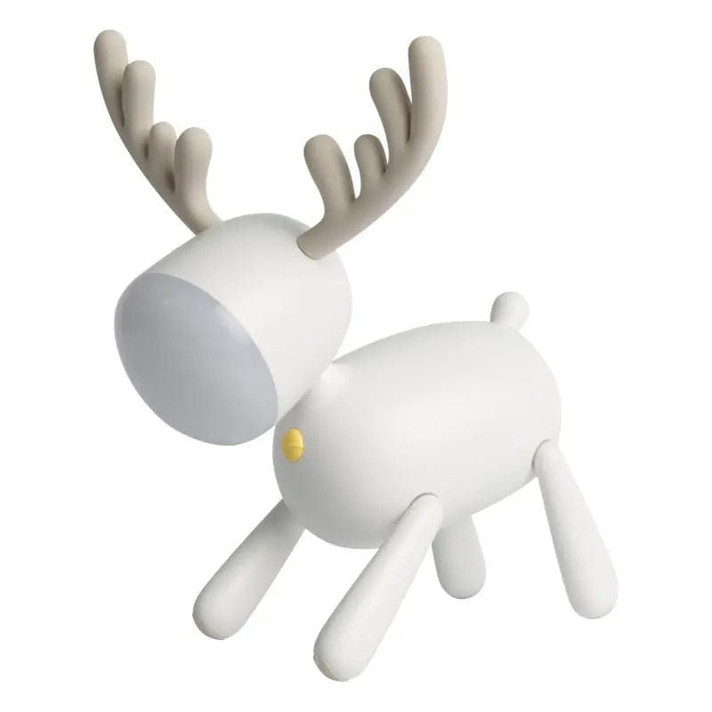 Lampe de chevet cerf Blanc Mini Merveille