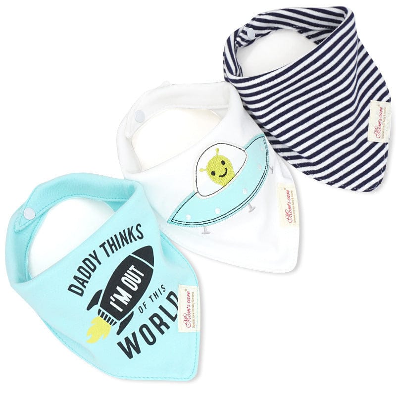 Lot de 3 bavoirs pour bébé - Mini merveilleCJWJYEYE02238-Style4