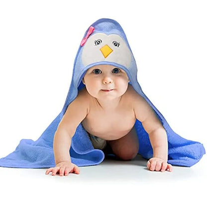 Peignoir de bain à capuche animal Pingouin Mini Merveille