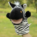 Peluche marionnette animaux Zèbre Mini Merveille