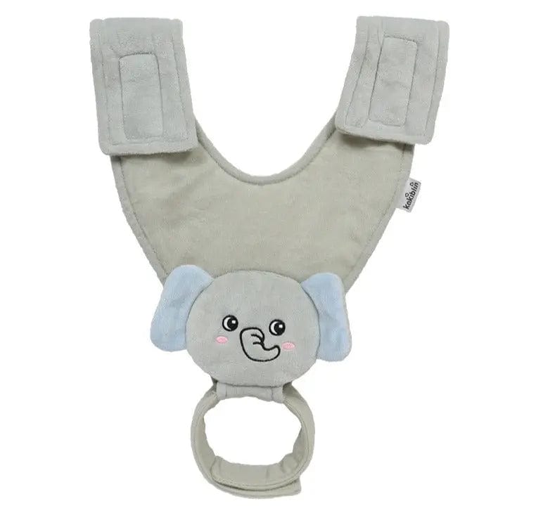 Peluche porte-biberon pour poussette Eléphant Mini Merveille